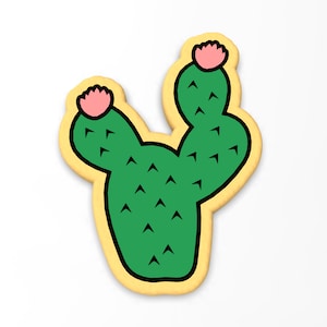 Cactus  Cookie Cutter | Stamp | Stencil - SHARP EDGES - FAST Shipping - Choose Your Own Size! #6