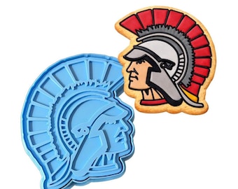 Spartan Trojan Warrior Cookie Cutter | Stamp | Stencil - SHARP EDGES - FAST Shipping - Choose Your Own Size! #1