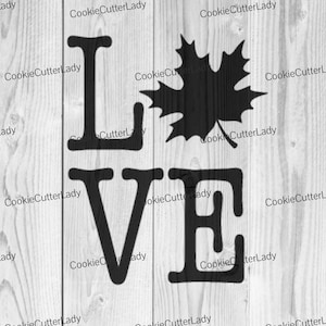 Love Fall Stencil | REUSABLE, DURABLE, WASHABLE Craft Stencil | Use for Signs, Walls, Canvas & More!