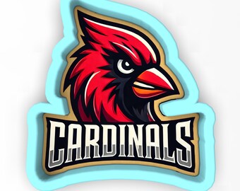 Cardinals Cookie Cutter | Stempel | Schablone - SCHARFE KANTEN - SCHNELLER Versand - Wählen Sie Ihre eigene Größe! #1