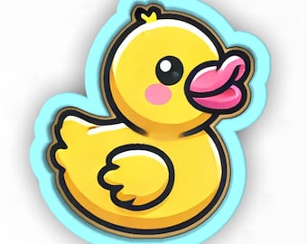 Rubber Ducky Cookie Cutter | Stamp | Stencil - SHARP EDGES - FAST Shipping - Choose Your Own Size! #1