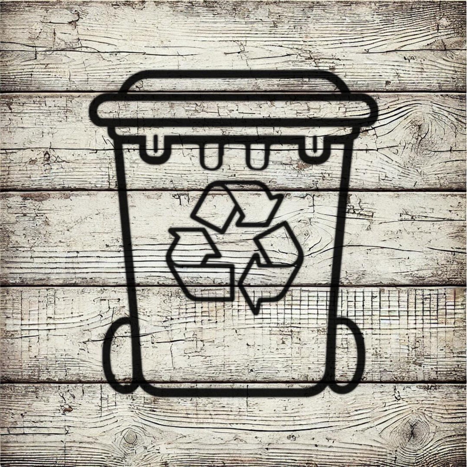 Recycling Bin Stencil | REUSABLE, DURABLE, WASHABLE Craft Stencil | Use ...