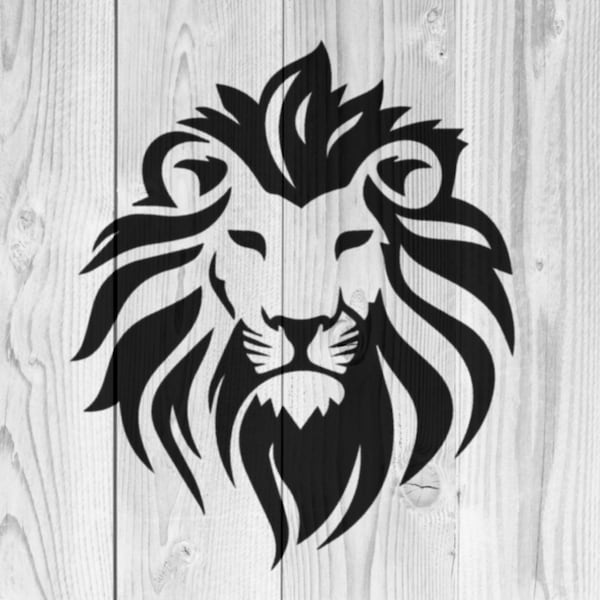 Lion Mascot Stencil | REUSABLE, DURABLE, WASHABLE Craft Stencil | Use for Signs, Walls, Canvas & More! Lions2