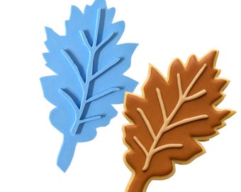 Oak Tree Leaf Cookie Cutter | Stamp | Stencil - SHARP EDGES - FAST Shipping - Choose Your Own Size! #1
