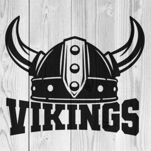 Viking Warrior Helmet Mascot Stencil | REUSABLE, DURABLE, WASHABLE Craft Stencil | Use for Signs, Walls, Canvas & More! Words
