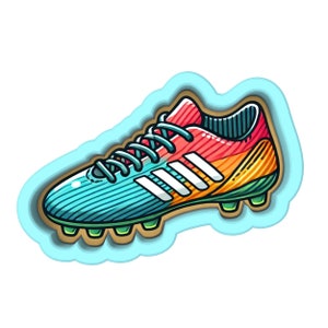 Soccer Shoe Cleat Cookie Cutter | Stamp | Stencil - SHARP EDGES - FAST Shipping - Choose Your Own Size! #1