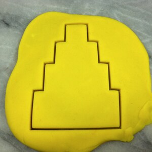 Wedding Cake Cookie Cutter Tier 4 Outline - SHARP EDGES - FAST Shipping - Choose Your Own Size!