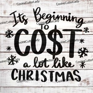 Cost A Lot Like Christmas Stencil | REUSABLE, DURABLE, WASHABLE Craft Stencil | Use for Signs, Walls, Canvas & More!