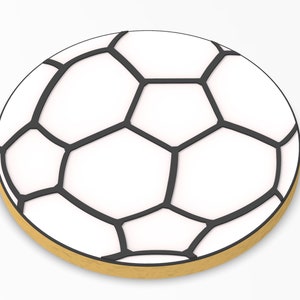 Soccer Ball Cookie Cutter SHARP EDGES FAST Shipping Choose Your Own Size image 1