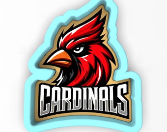 Cardinals Cookie Cutter | Stempel | Schablone - SCHARFE KANTEN - SCHNELLER Versand - Wählen Sie Ihre eigene Größe! #1