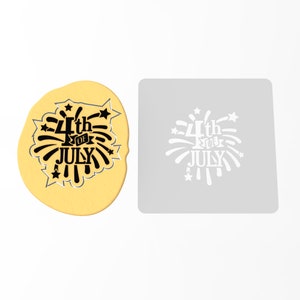 4th of July Firework Stencil - FAST Shipping - Choose Your Own Size! #1