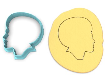 Afro Man Outline Cookie Cutter Outline #1 - SHARP EDGES - FAST Shipping - Choose Your Own Size! #2