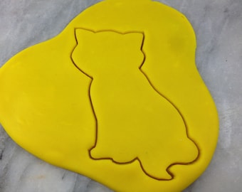 Sitting Cat Cookie Cutter Outline - SHARP EDGES - FAST Shipping - Choose Your Own Size!