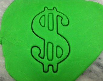 Dollar Sign Cookie Cutter - SHARP EDGES - FAST Shipping - Choose Your Own Size!