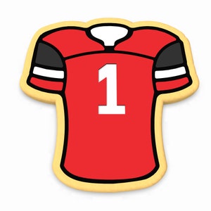 Football Jersey Cookie Cutter | Stamp | Stencil - SHARP EDGES - FAST Shipping - Choose Your Own Size! #1