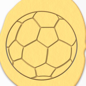 Soccer Ball Cookie Cutter SHARP EDGES FAST Shipping Choose Your Own Size image 4