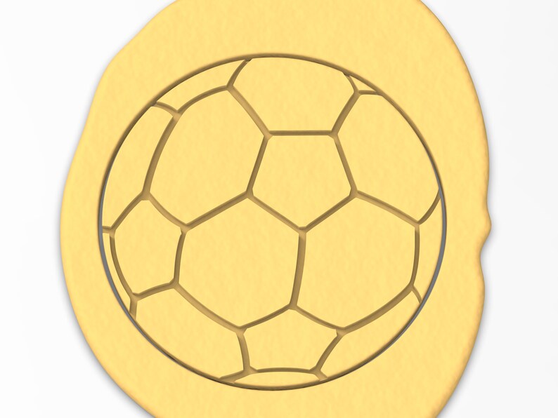 Soccer Ball Cookie Cutter SHARP EDGES FAST Shipping Choose Your Own Size image 4