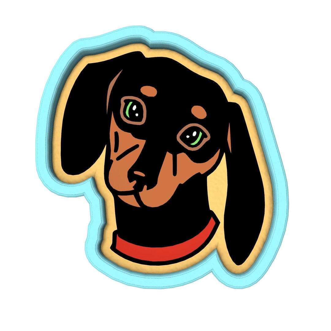 Dashund Cookie Cutter | Stamp | Stencil #1 - Etsy