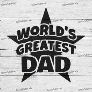 World&#39;s Greatest Dad Stencil | REUSABLE, DURABLE, WASHABLE Craft Stencil | Use for Signs, Walls, Canvas & More!