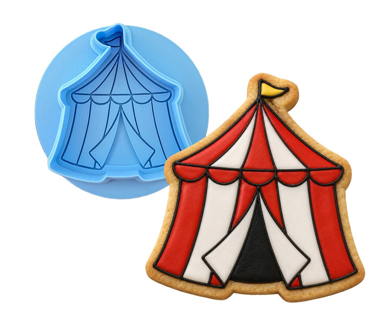 Circus Tent Cookie Cutter | Stamp | Stencil - SHARP EDGES - FAST ...