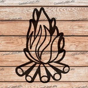 Plantilla de hoguera / Plantilla para manualidades REUTILIZABLE, DURADERA y LAVABLE / ¡Úsela para carteles, paredes, lienzos y más!
