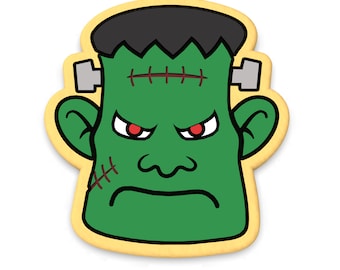 Frankenstein Cookie Cutter | Stamp | Stencil - SHARP EDGES - FAST Shipping - Choose Your Own Size! #5