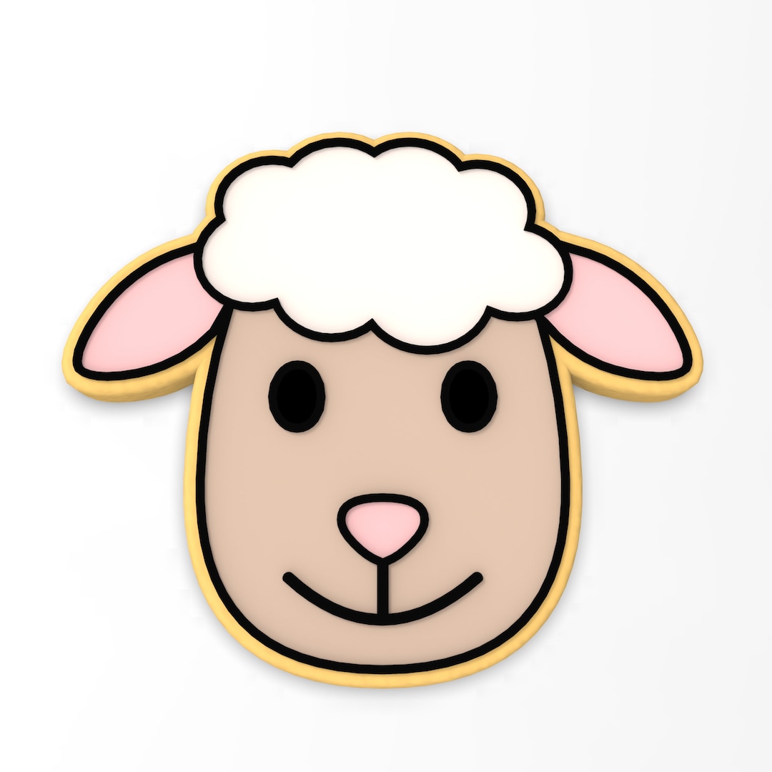 Sheep Face Cookie Cutter Stamp Stencil SHARP EDGES Etsy
