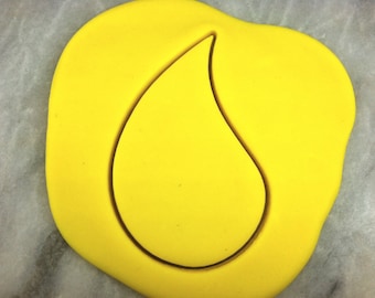 Tear Drop Cookie Cutter - SHARP EDGES - FAST Shipping - Choose Your Own Size!