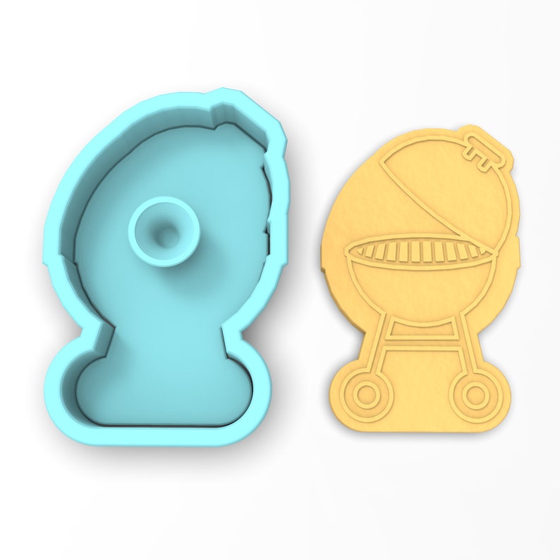 Grill Cookie Cutter Stamp Stencil SHARP EDGES FAST Etsy