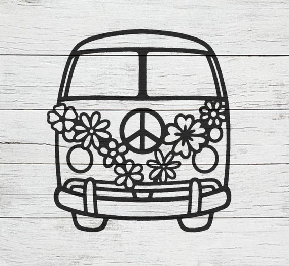 Hippie Bus Stencil REUSABLE DURABLE WASHABLE Craft Stencil - Etsy