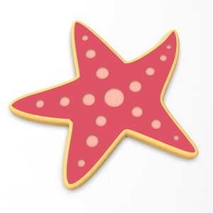 Foremka do ciastek w kształcie rozgwiazdy | Stempel | Szablon - OSTRE KRAWĘDZIE - SZYBKA wysyłka - Wybierz własny rozmiar!