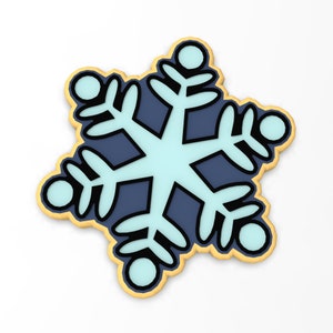 Snowflake Cookie Cutter | Stamp | Stencil - SHARP EDGES - FAST Shipping - Choose Your Own Size! #2
