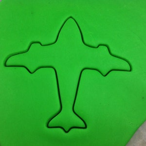 Airplane Cookie Cutter - SHARP EDGES - FAST Shipping - Choose Your Own Size!