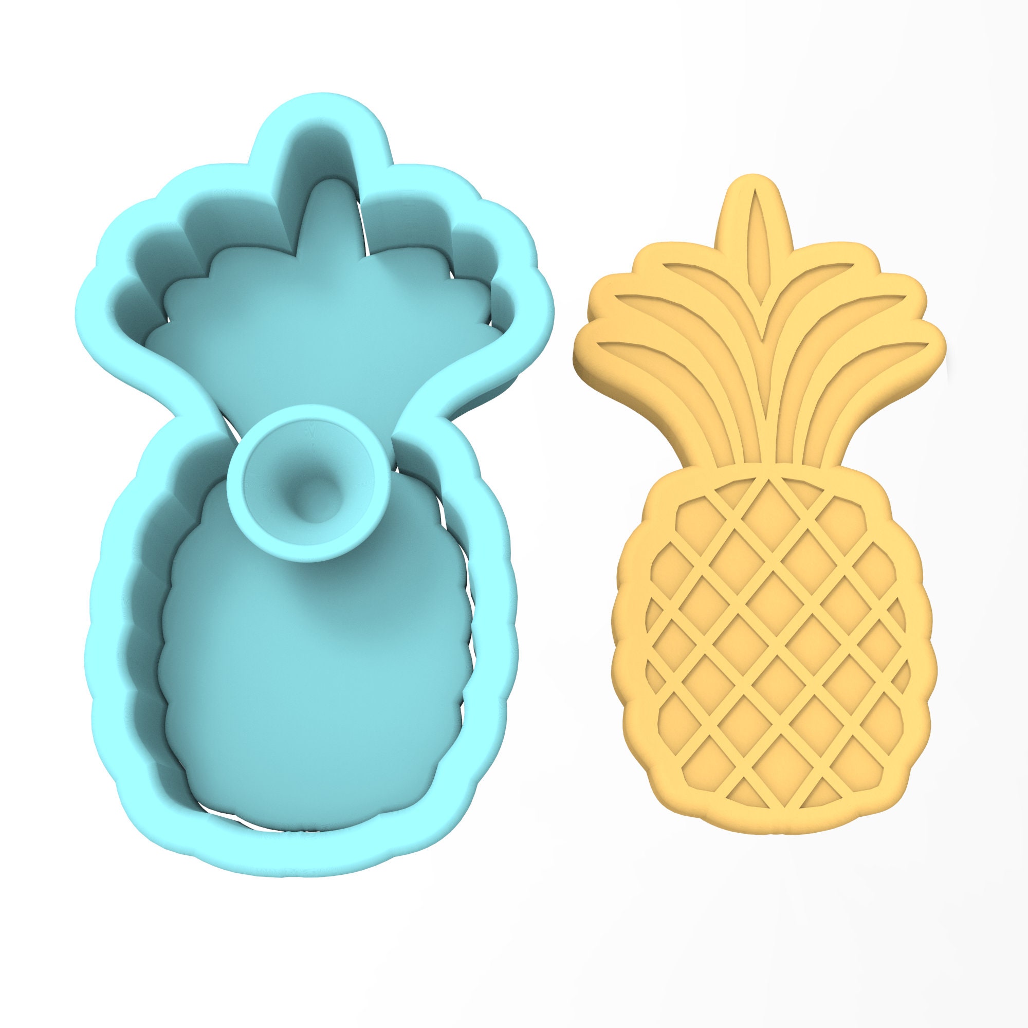 Pineapple Cookie Cutter | Stamp | Stencil - SHARP EDGES - FAST Shipping ...