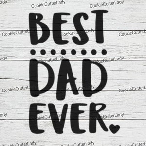 Best Dad Ever Stencil | REUSABLE, DURABLE, WASHABLE Craft Stencil | Use for Signs, Walls, Canvas & More!1