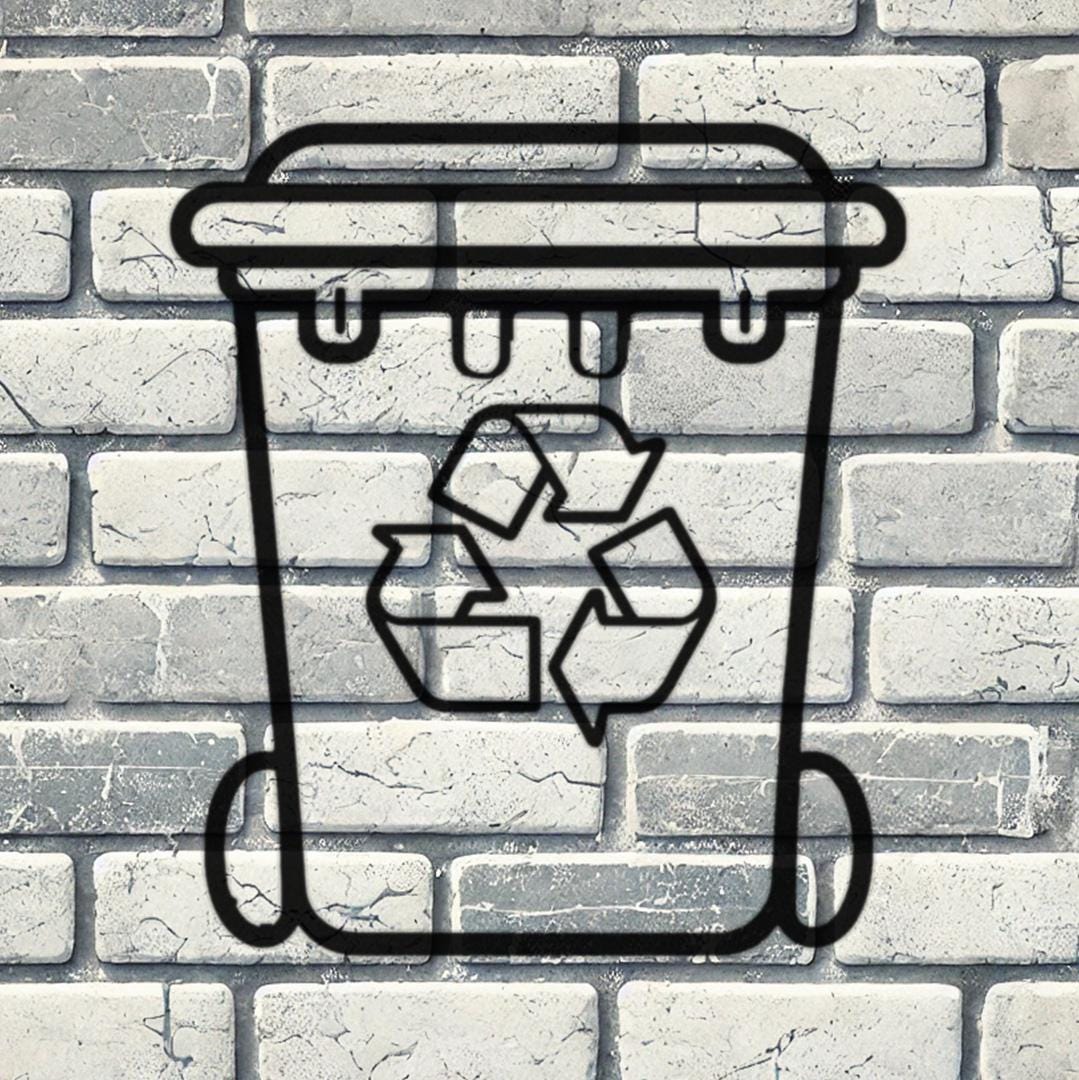 Recycling Bin Stencil | REUSABLE, DURABLE, WASHABLE Craft Stencil | Use ...