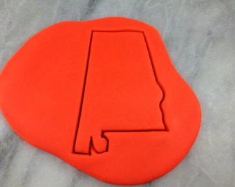 Alabama Cookie Cutter Outline - SCHARFE KANTEN - SCHNELLER Versand - Wählen Sie Ihre eigene Größe!