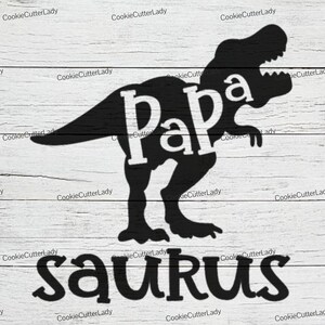 Papa-Saurus Stencil | REUSABLE, DURABLE, WASHABLE Craft Stencil | Use for Signs, Walls, Canvas & More!