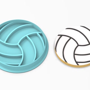 Volleyball Cookie Cutter SHARP EDGES FAST Shipping Choose Your Own Size image 2