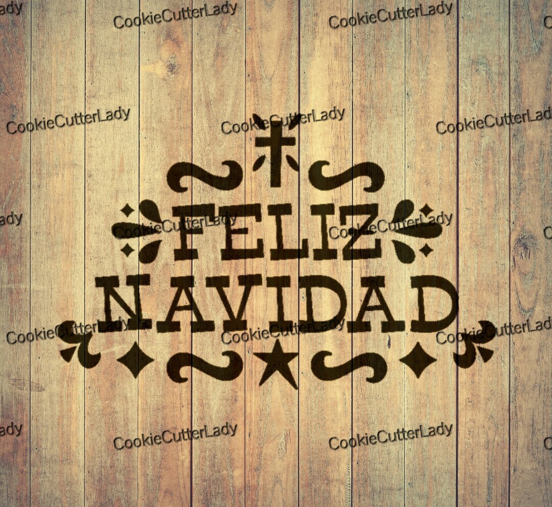 Feliz Navidad Stencil | REUSABLE, DURABLE, WASHABLE Craft Stencil | Use ...