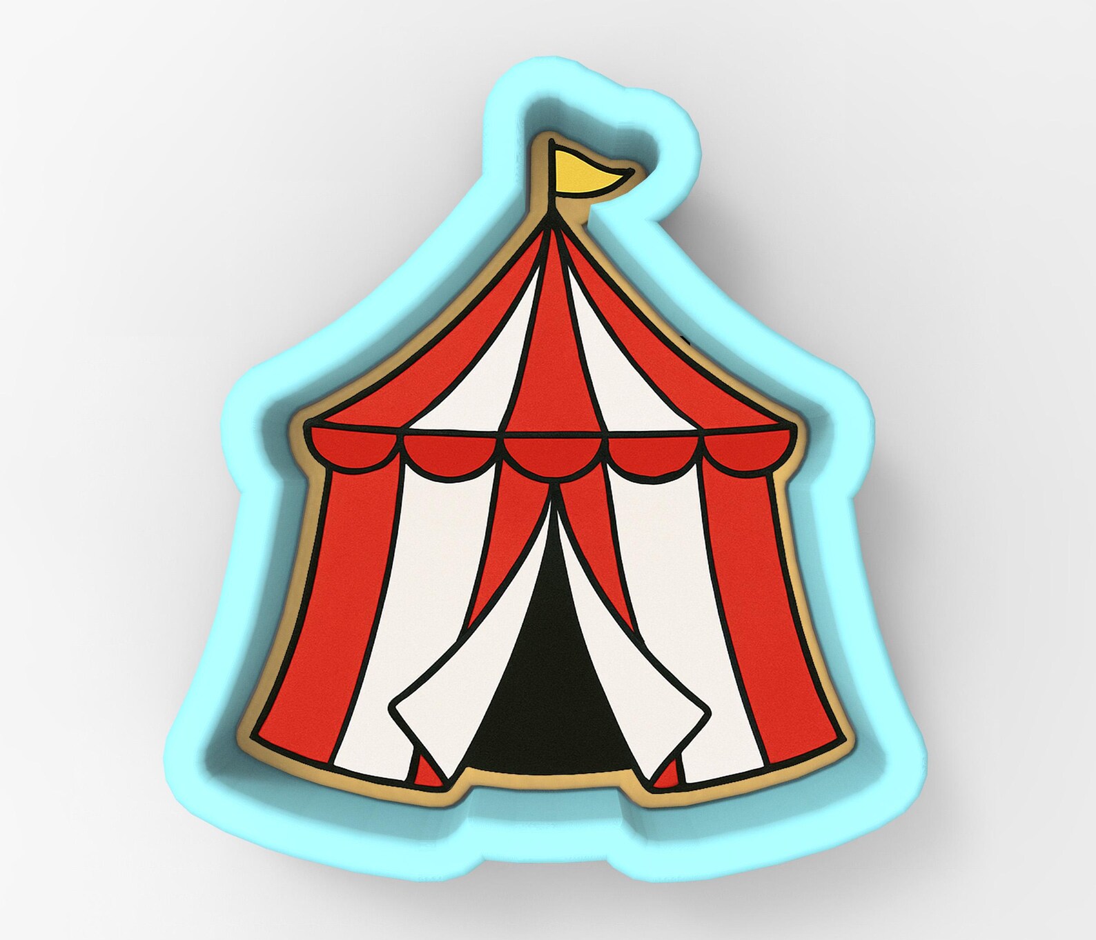 Circus Tent Cookie Cutter | Stamp | Stencil - SHARP EDGES - FAST ...
