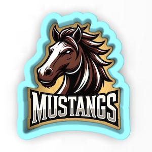 mustangs Wörter 2 Cookie Cutter | Stempel | Schablone - SCHARFE KANTEN - SCHNELLER Versand - Wählen Sie Ihre eigene Größe! #1