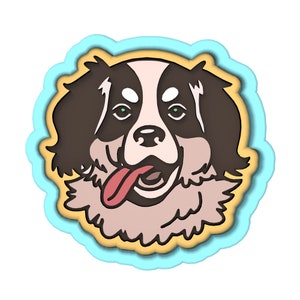 Bernese Mountain Dog Cookie Cutter | Stamp | Stencil #1