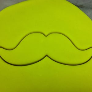 Mustache Cookie Cutter - SHARP EDGES - FAST Shipping - Choose Your Own Size!