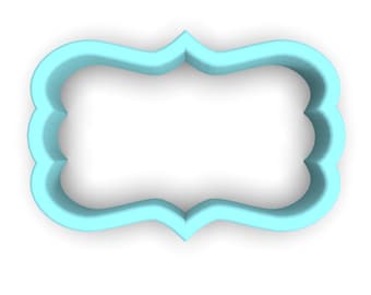 Plaque #64 Cookie Cutter - SHARP EDGES - FAST Shipping - Choose Your Own Size!