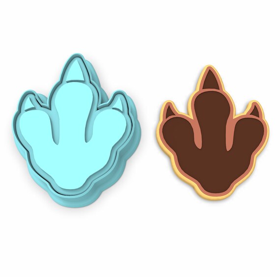 Dinosaur Footprint Cookie Cutter Stamp Stencil SHARP Etsy