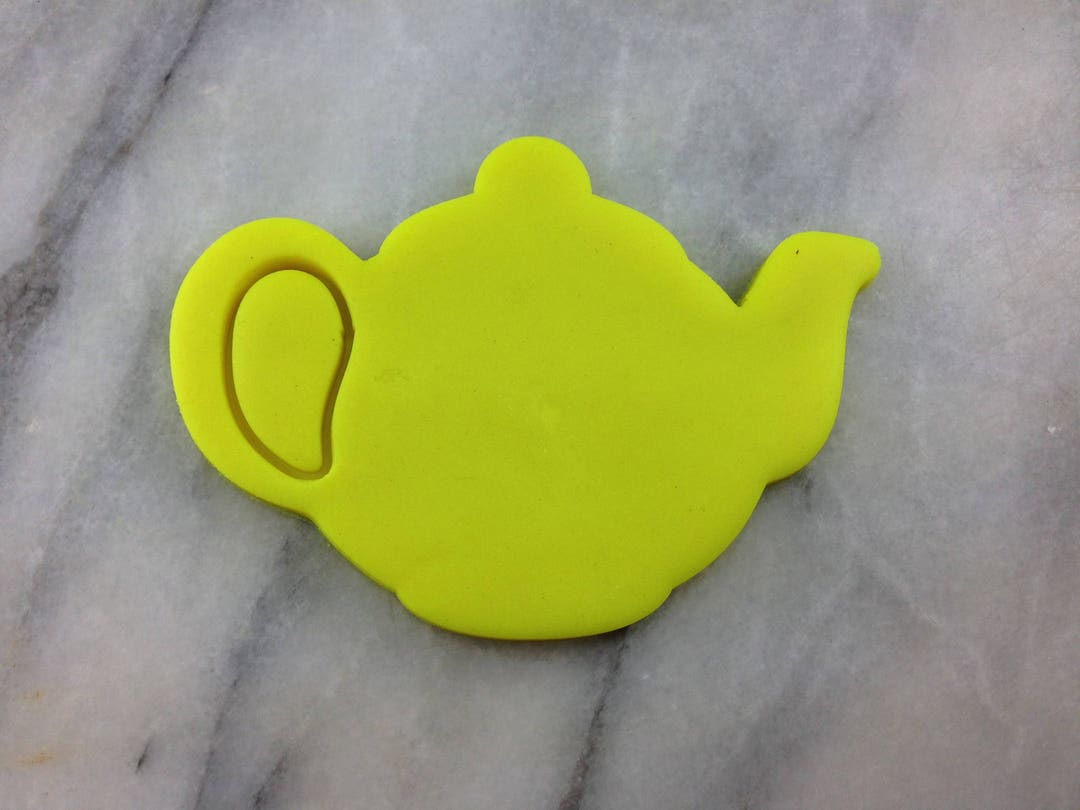 Teapot Cookie Cutter 2piece Stamp & Outline 1 SHARP EDGES Etsy