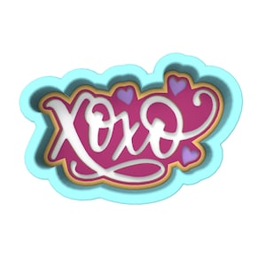 XOXO Cookie Cutter | Stamp | Stencil