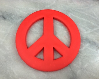 Peace Sign Cookie Cutter Detailed - SHARP EDGES - FAST Shipping - Choose Your Own Size!