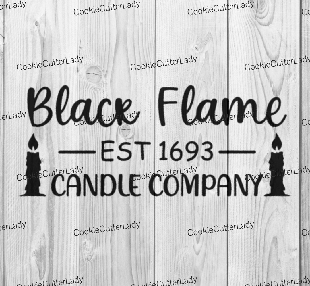 Black Flame Candle Company Stencil | REUSABLE, DURABLE, WASHABLE Craft ...